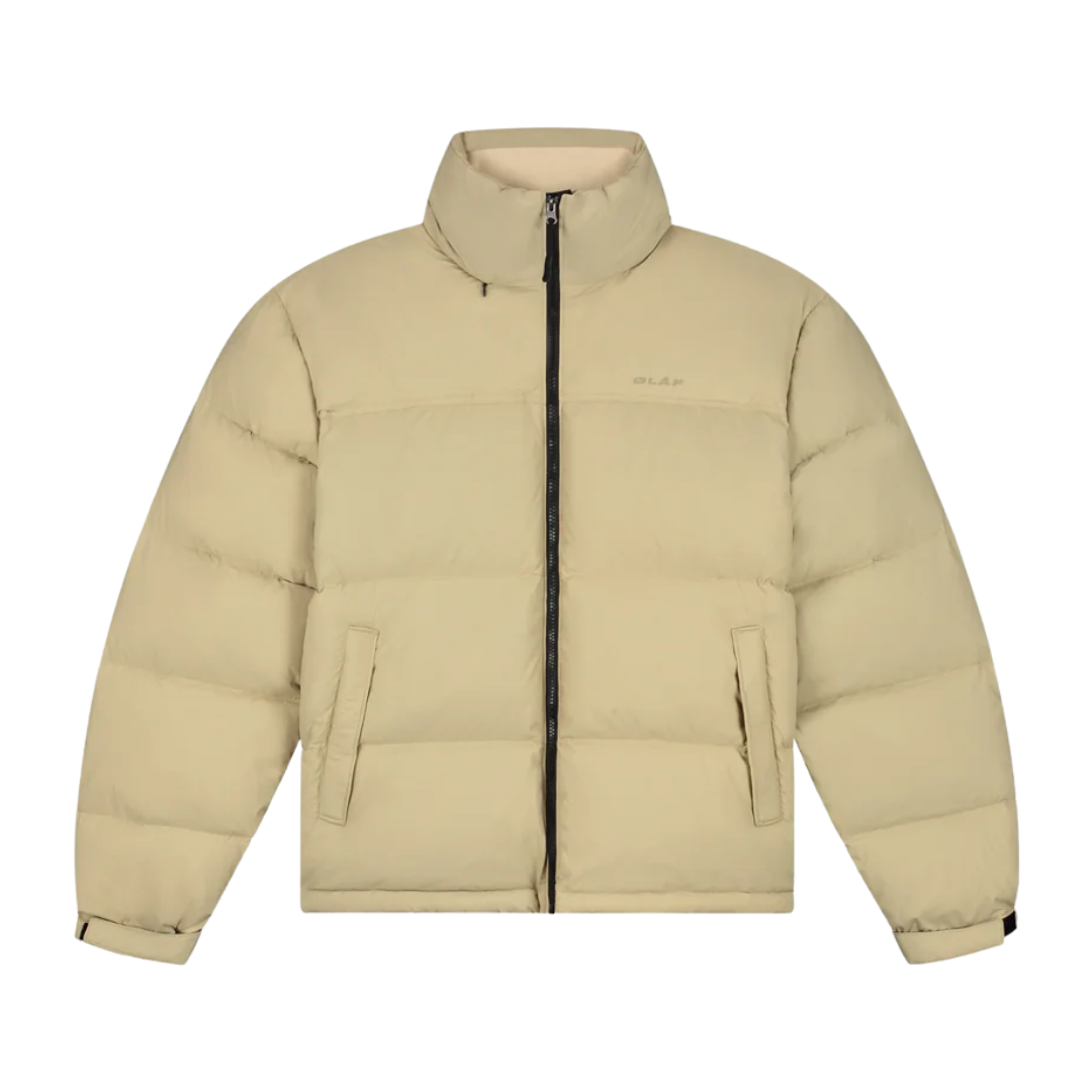 Matte Puffer Jacket - Hemp