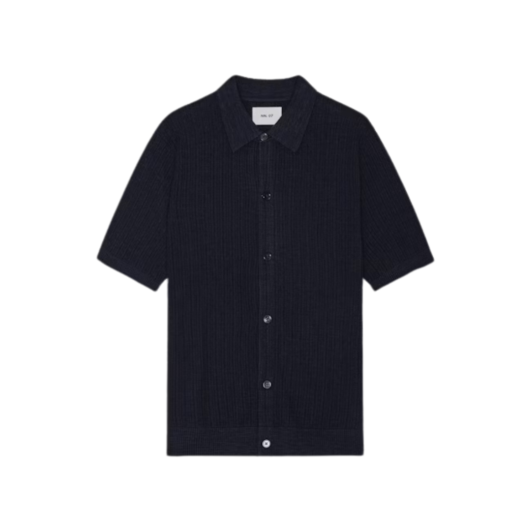 Nolan Polo Cardigan 6695 - Navy Blue