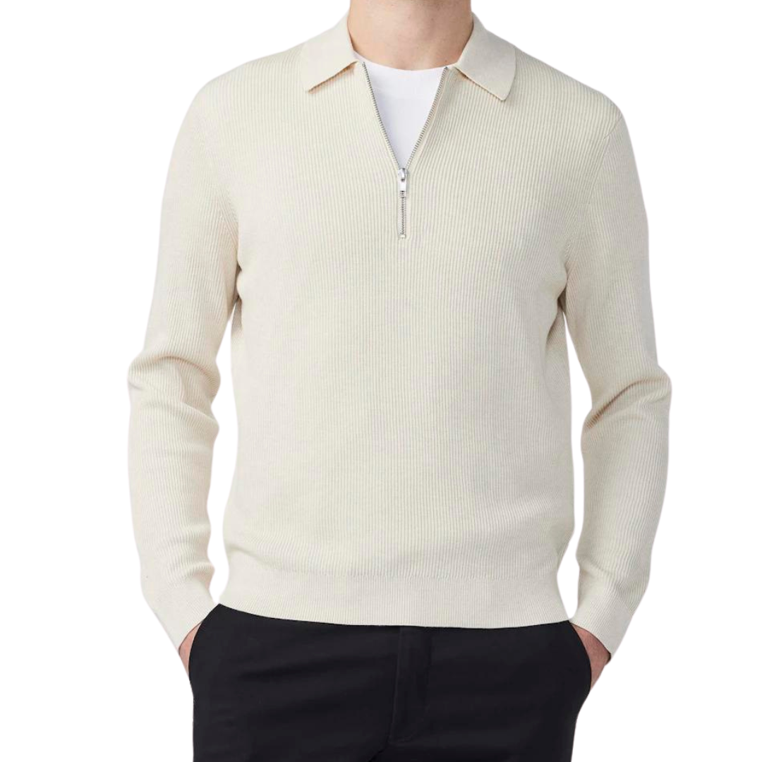 Hansie LS Zip - Ecru