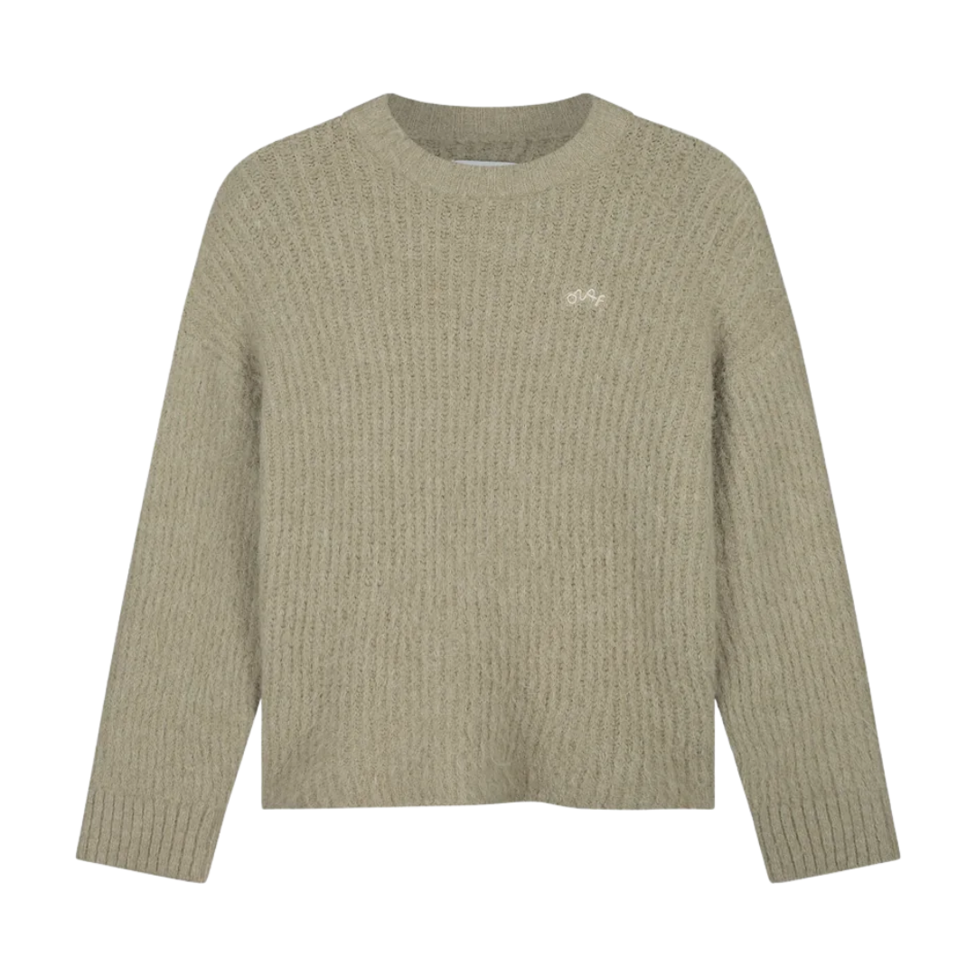 Hairy Knitted Crewneck - Hemp