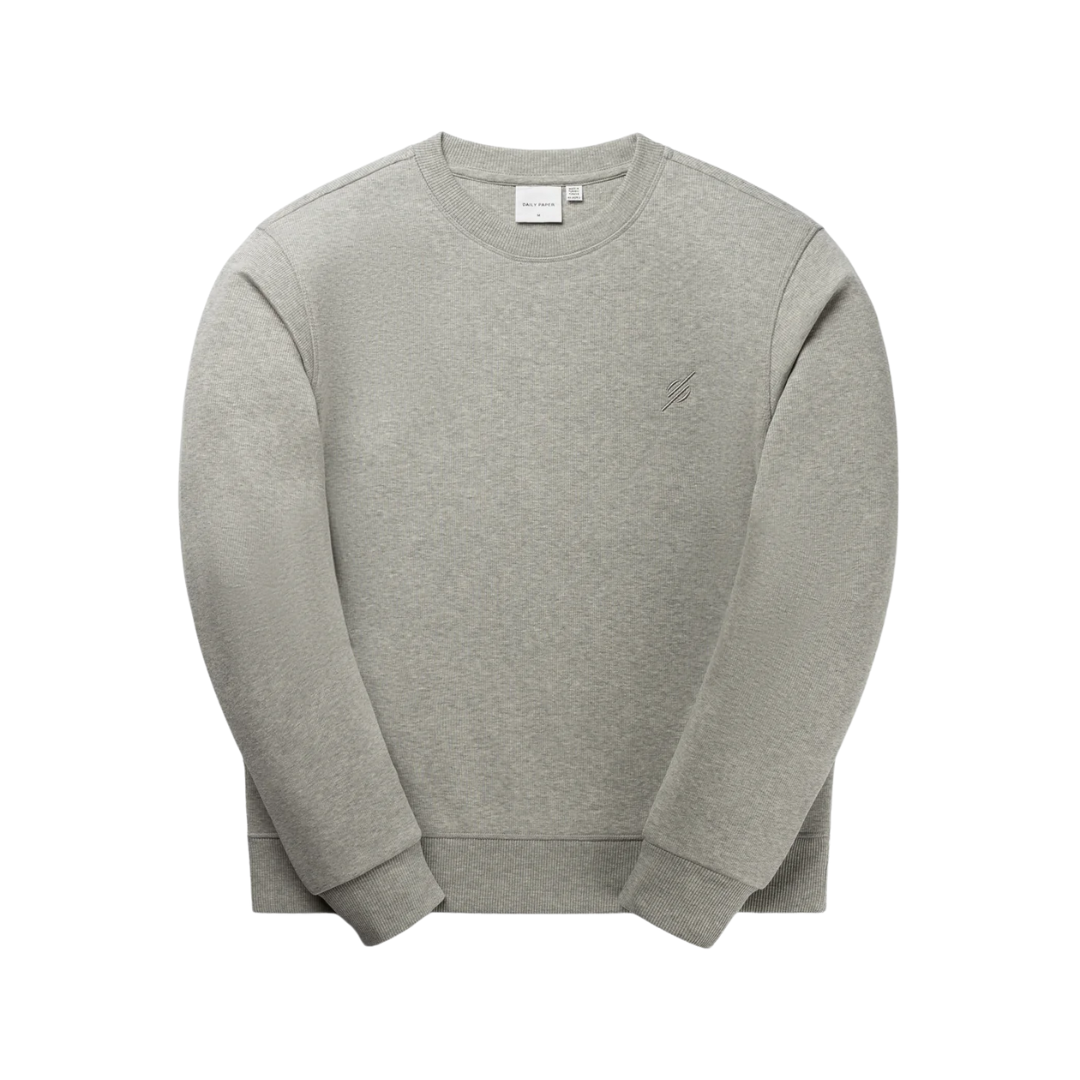 Mono Rib Sweater - Grey Melange