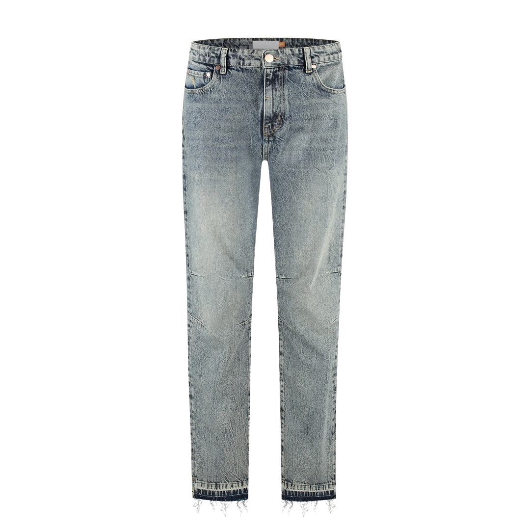 CD1 Stepped Hem Jeans - Light Blue
