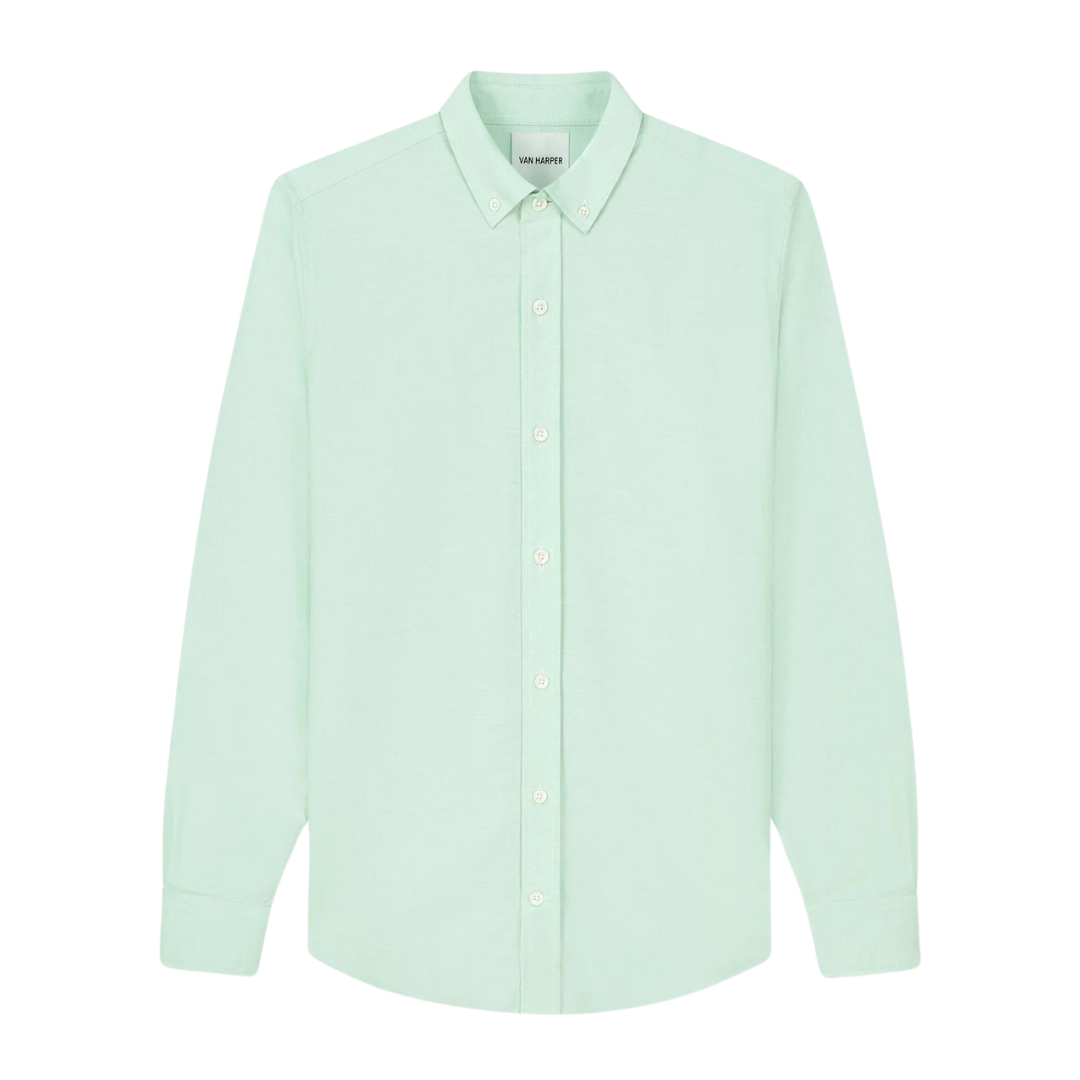Organic Cotton Oxford Shirt - Light Green