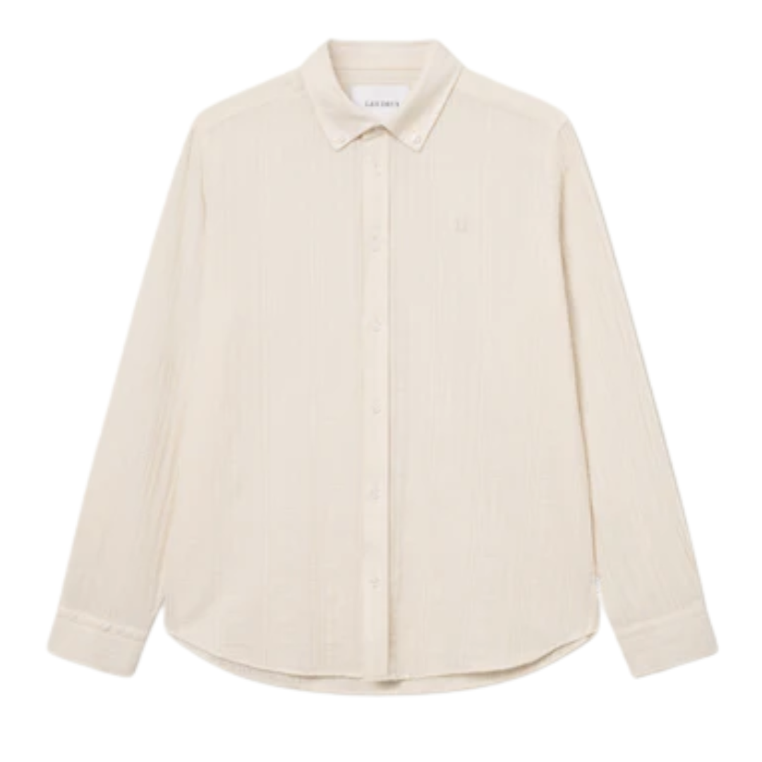 Konrad Stripe Structure Shirt - Ivory