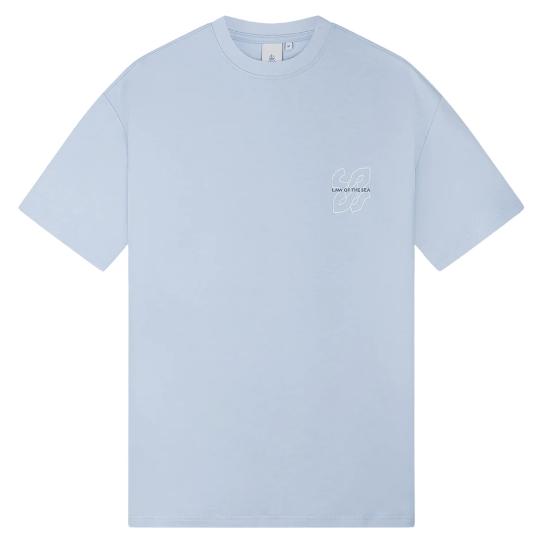 Seismic Artwork T-Shirt - Celastial Blue