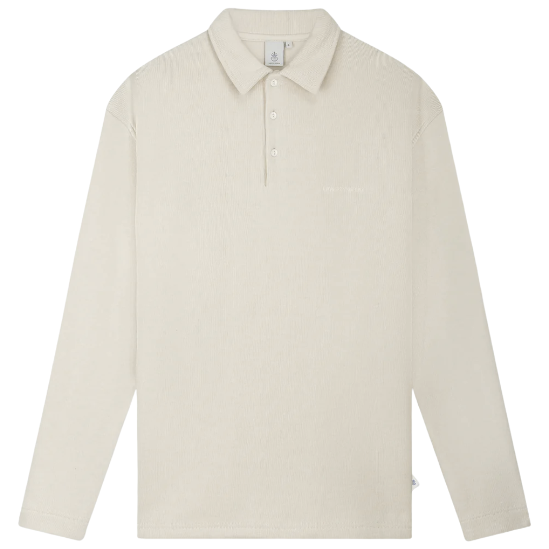 Erato Long Sleeve Sweat Polo - Parchment