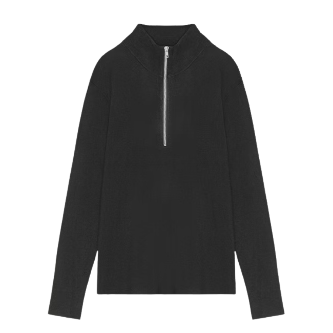 Harald Half Zip 6530 - Black