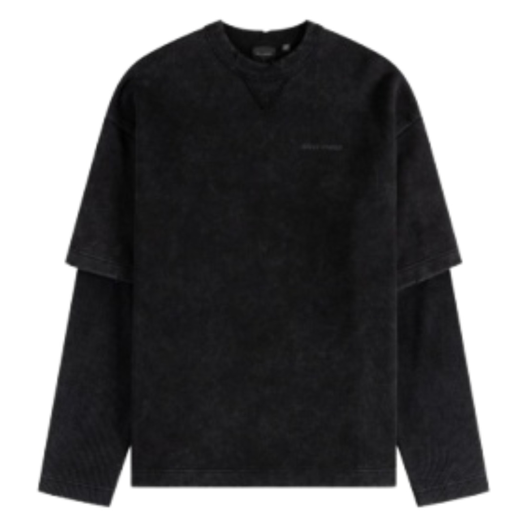 Layered LS T-Shirt - Black