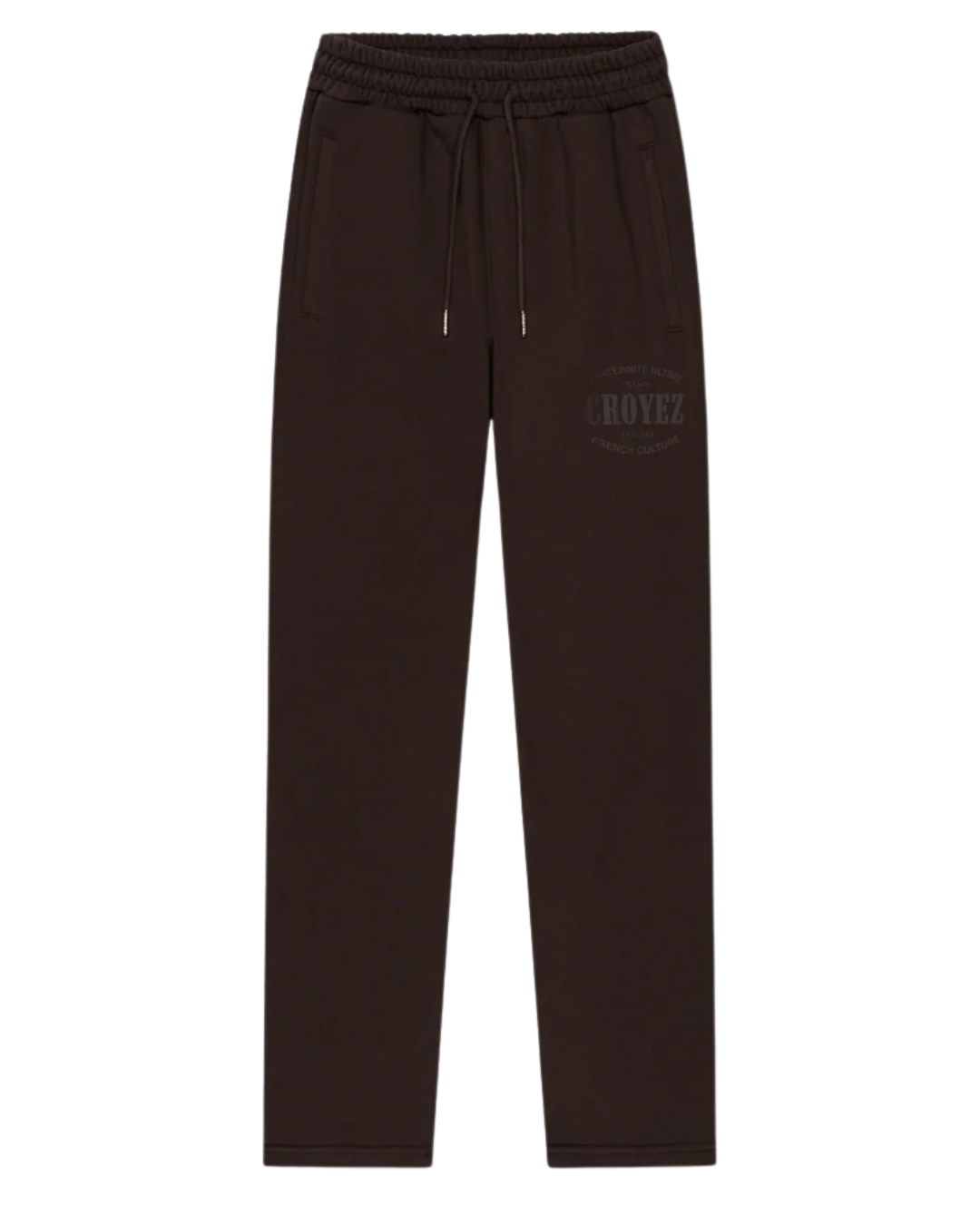 Stamp Straight Leg Sweatpants - Brown