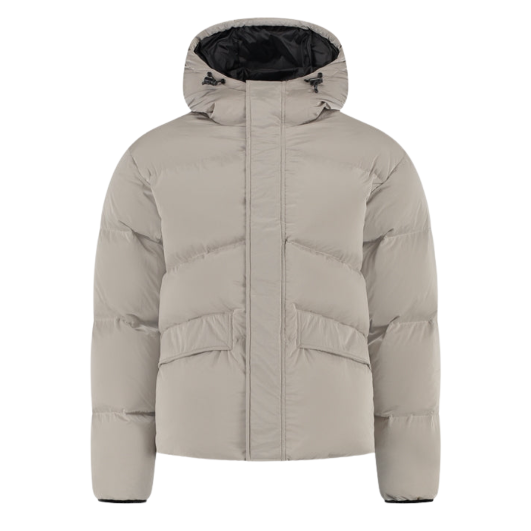 Nylon Puffer Jacket - Cream