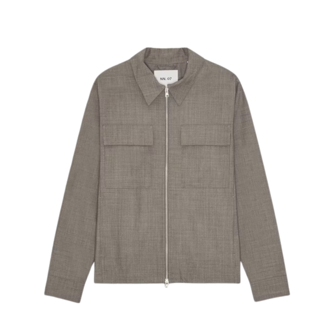 Alban Two-way zipper Hybrid - 111 Khaki Melange
