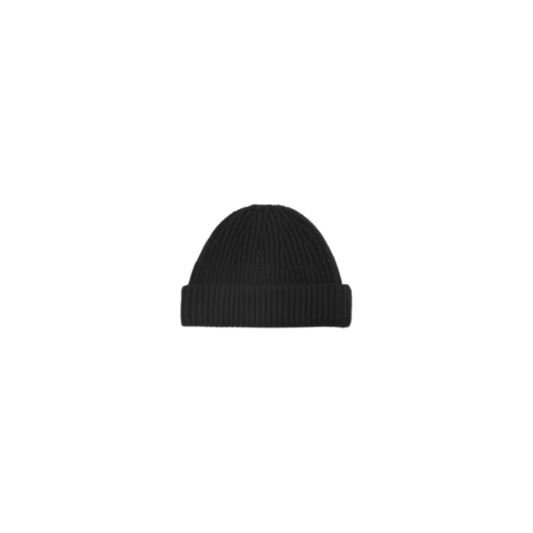 Rib Hat 6209 Wool blend Beanie - 999 Black