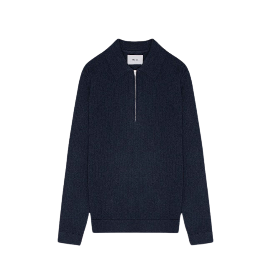 Hansie LS Zip - Navy Blue