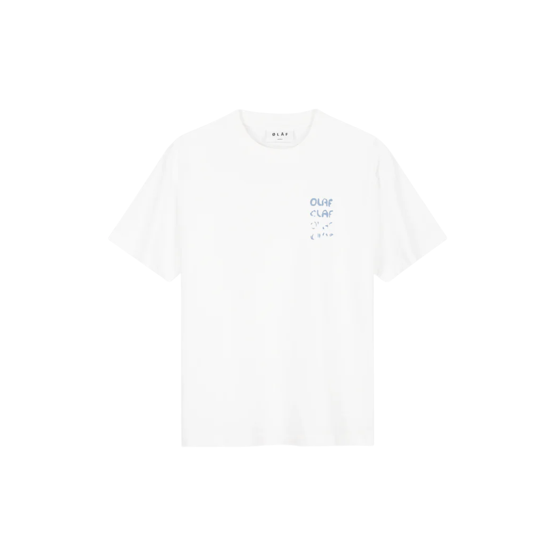Spray Graphic Tee - Optical White