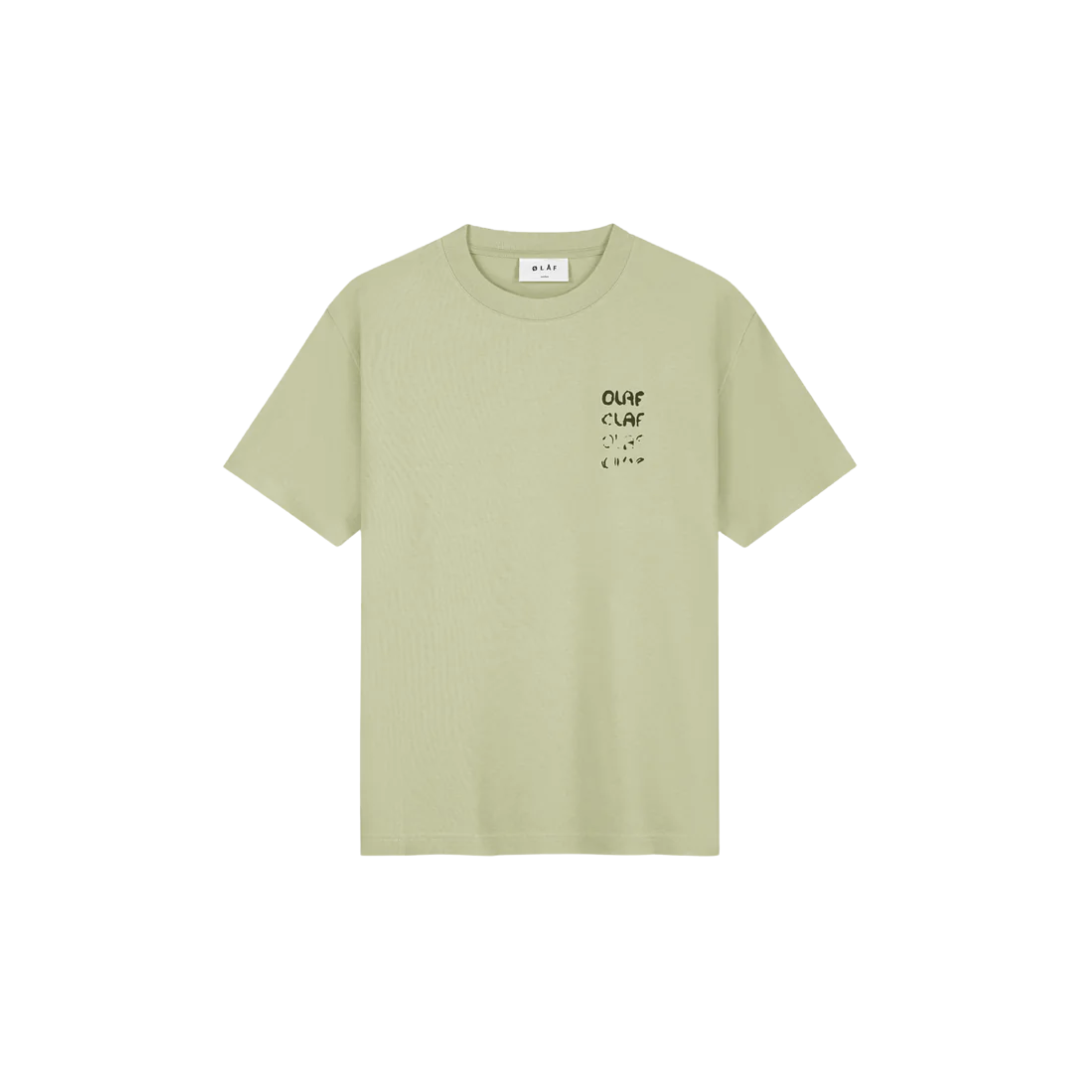 Spray Graphic Tee - Light Sage