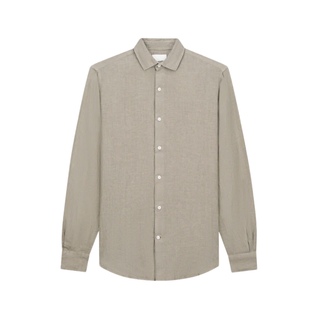 Linnen Shirt L/S - Sand