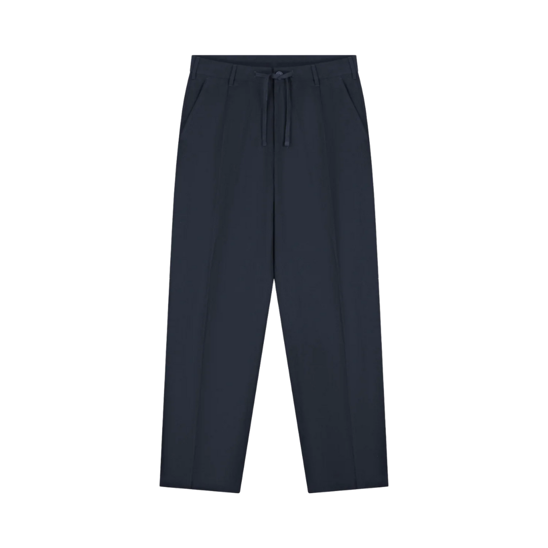 Cotton Linen Trousers - Navy