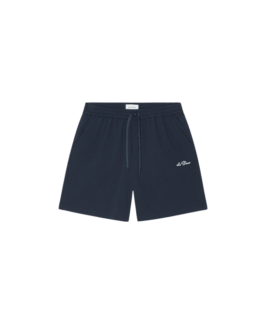 Stan Seersucker Swim Short - Dark Navy