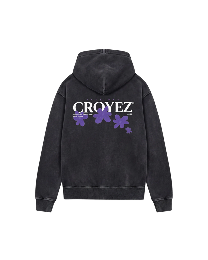 Botanique Zip Hoodie - Acid Wash/Dark Purple