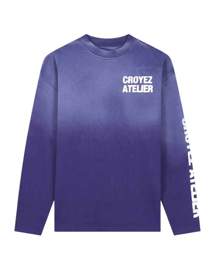 Sprayed Atelier Longsleeve - Dark Purple