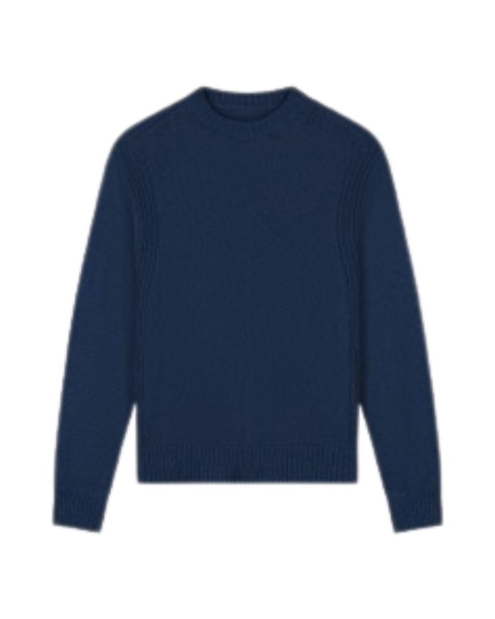 Essential Knitted Crewneck - Navy