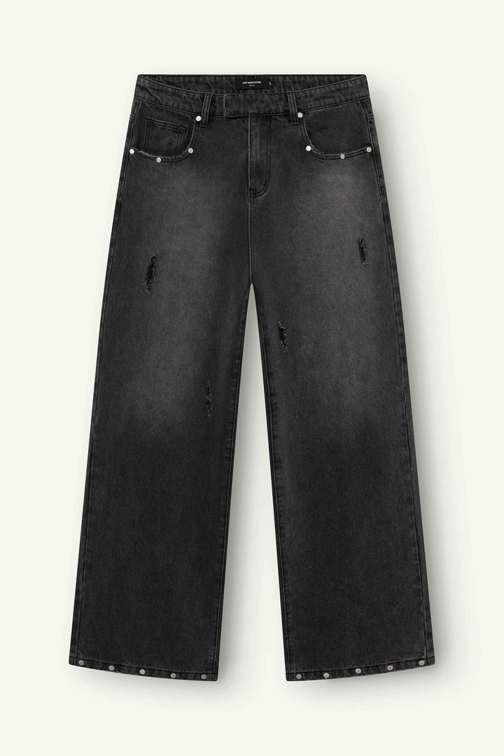 Nova Stud Jeans | Washed Black - Early access Don't Waste Culture