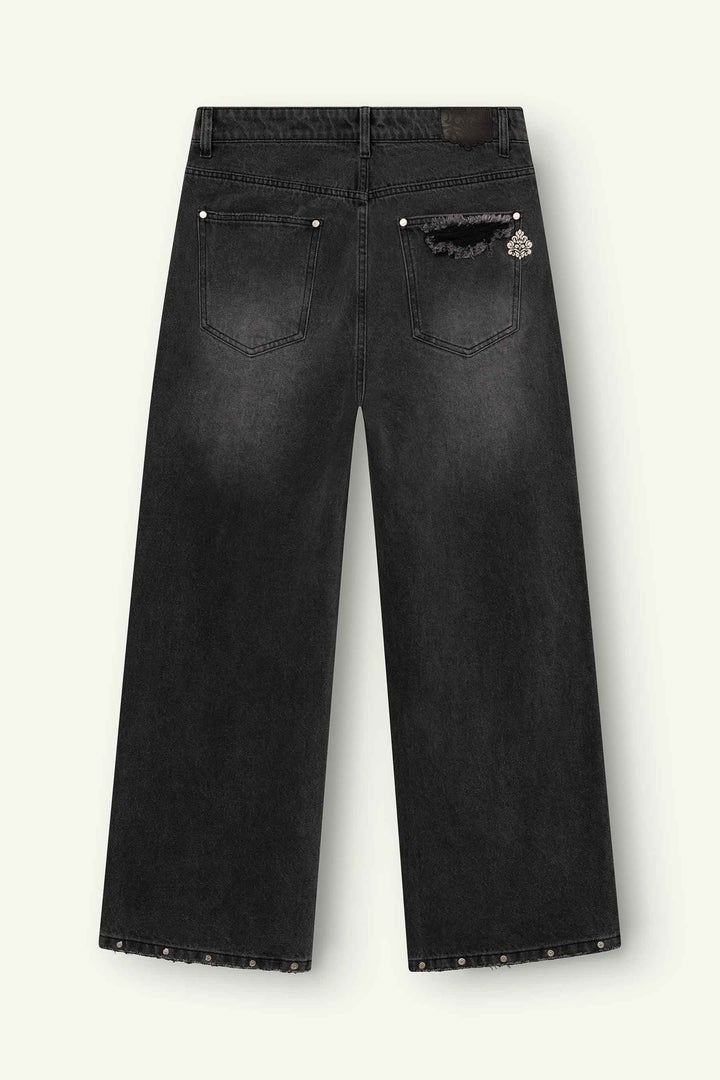 Nova Stud Jeans | Washed Black - Early access Don't Waste Culture