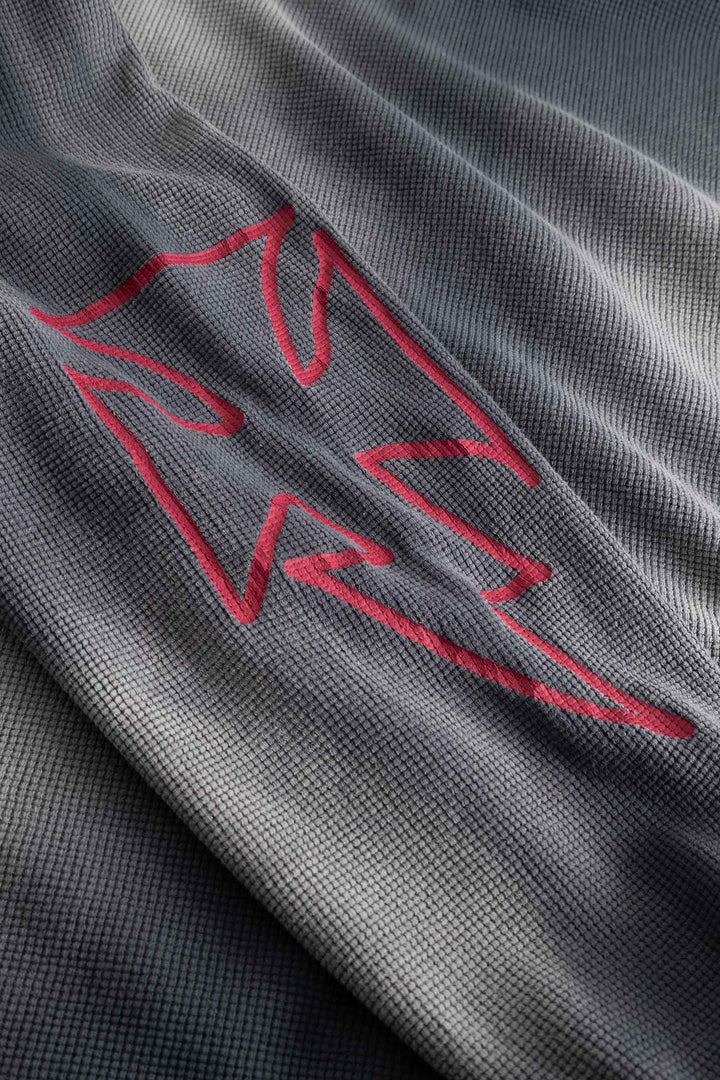 Romiya Waffle Longsleeve | Dark Grey - Early access Don't Waste Culture