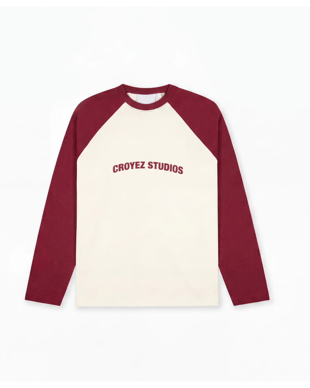Two Tone Longsleeve -  White/Cherrry