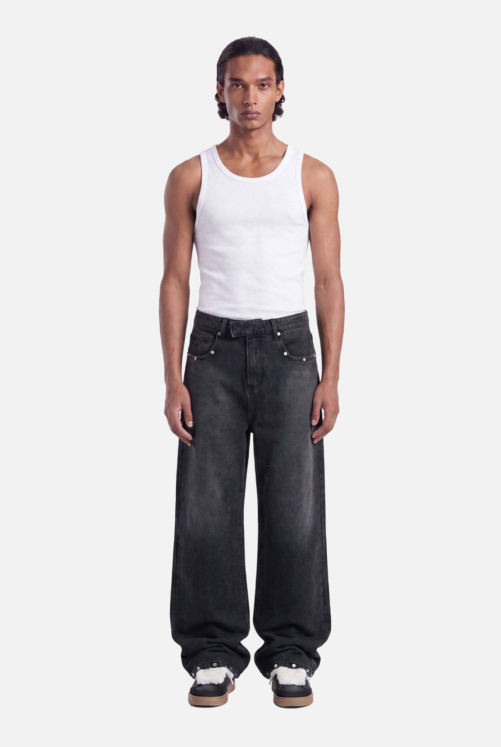 Nova Stud Jeans | Washed Black - Early access Don't Waste Culture