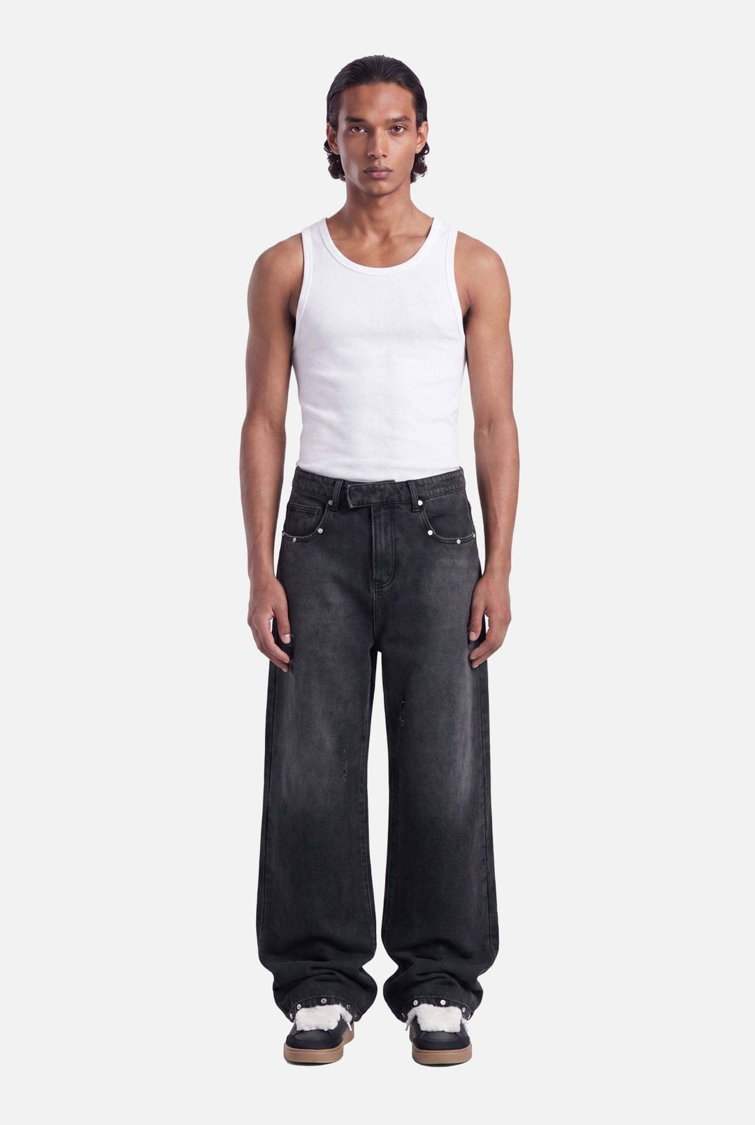 Nova Stud Jeans | Washed Black - Early access Don't Waste Culture
