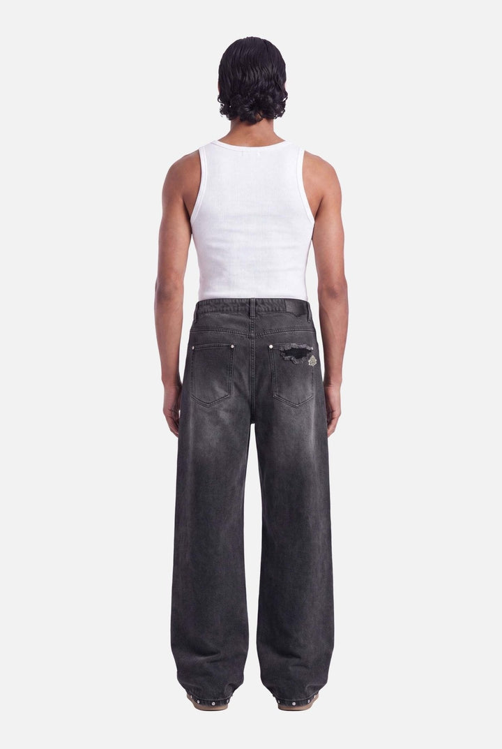 Nova Stud Jeans | Washed Black - Early access Don't Waste Culture