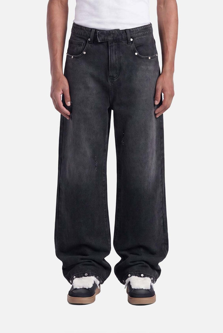 Nova Stud Jeans | Washed Black - Early access Don't Waste Culture