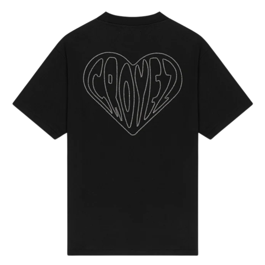 Stitched Heart Tee - Black