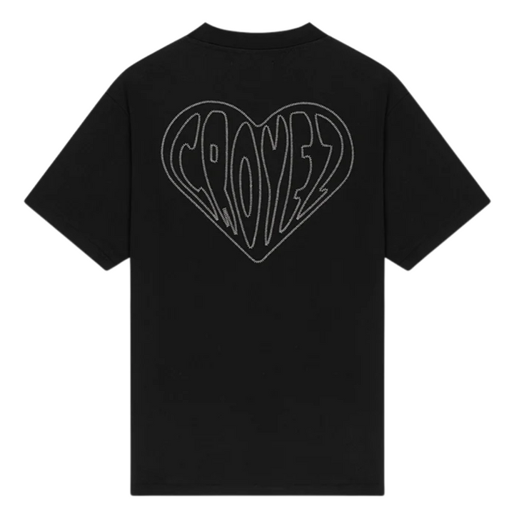 Stitched Heart Tee - Black
