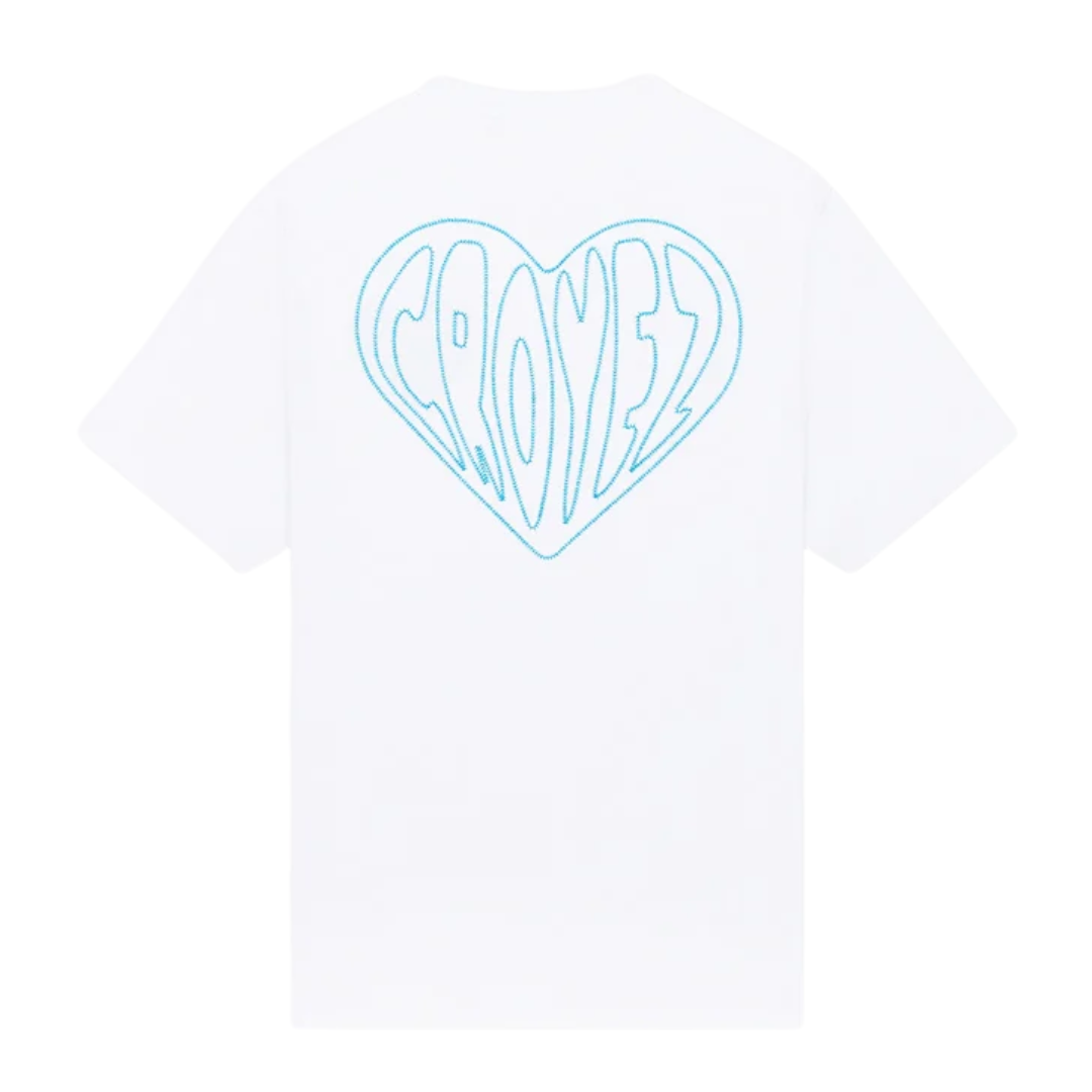 Stitched Heart Tee - White