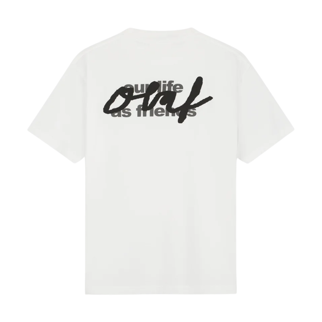Script Graphic Tee - Optical White