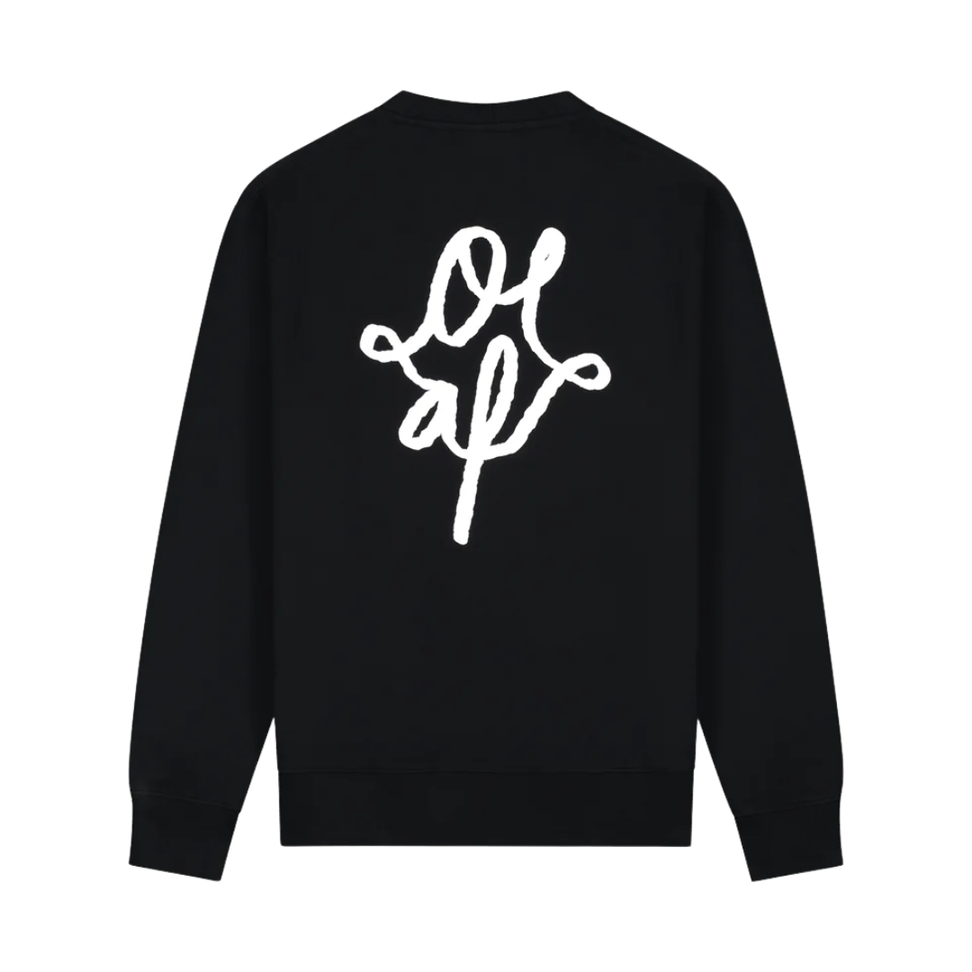 Monogram Graphic Crewneck - Black