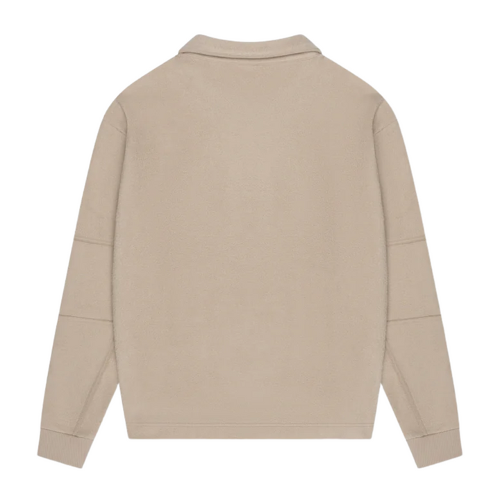 Fleece Polo Sweater - Sand