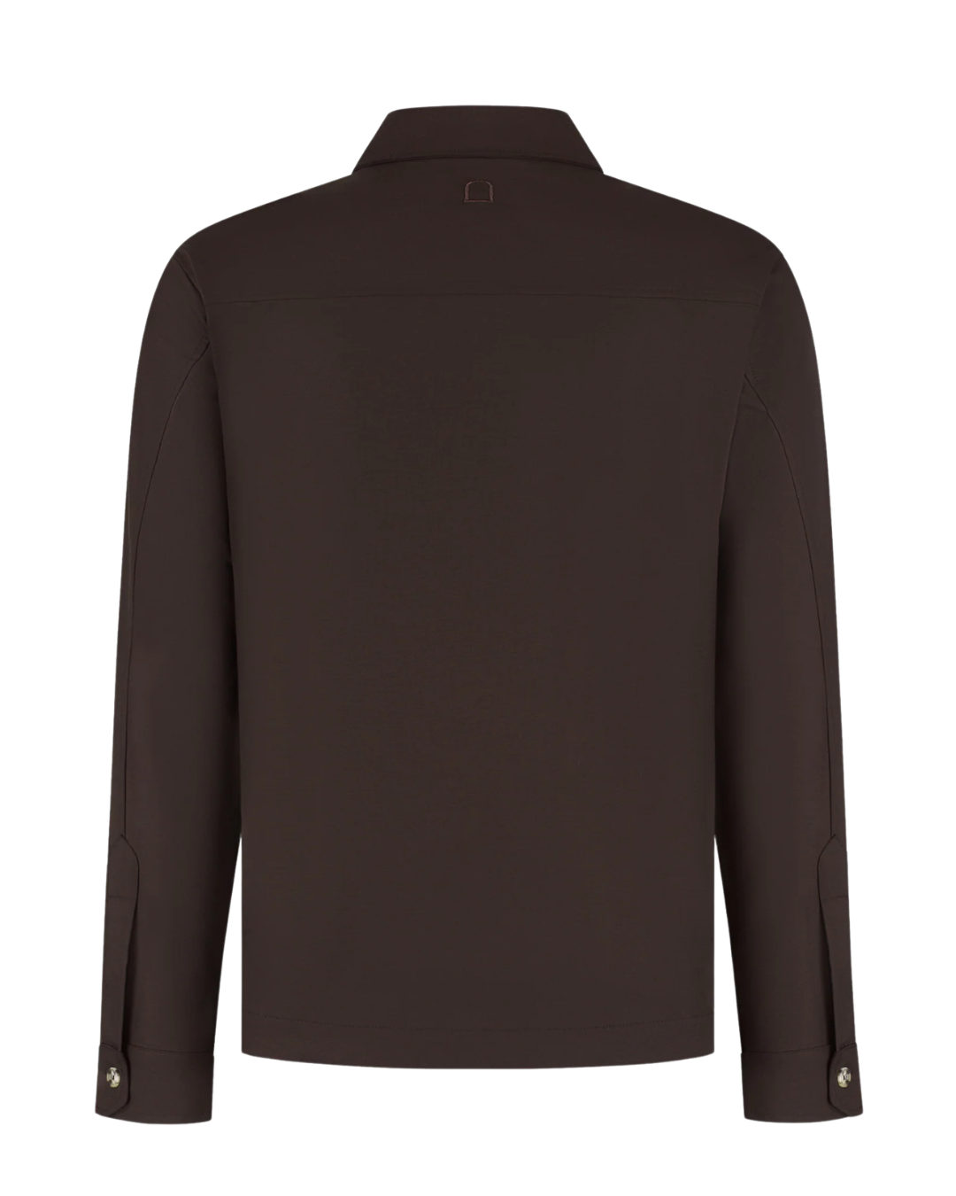 Wool Stretch Jacket Casella - Dark Brown