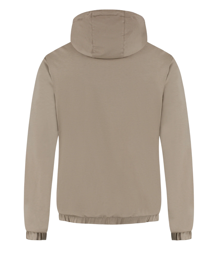 Hooded Reversible Bomber - Caramel Syrup