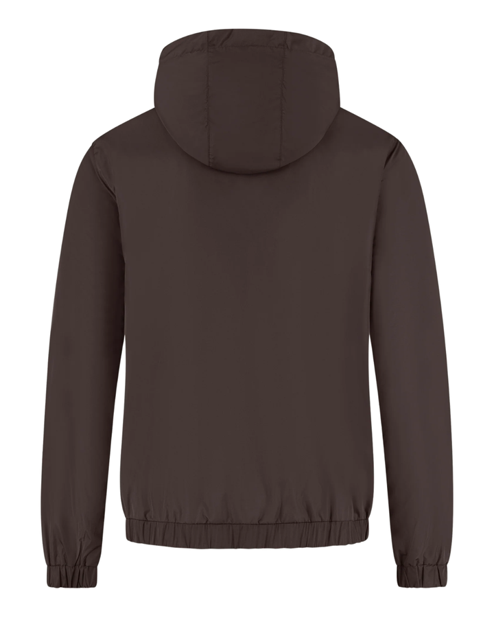 Hooded Reversible Bomber - Caramel Syrup