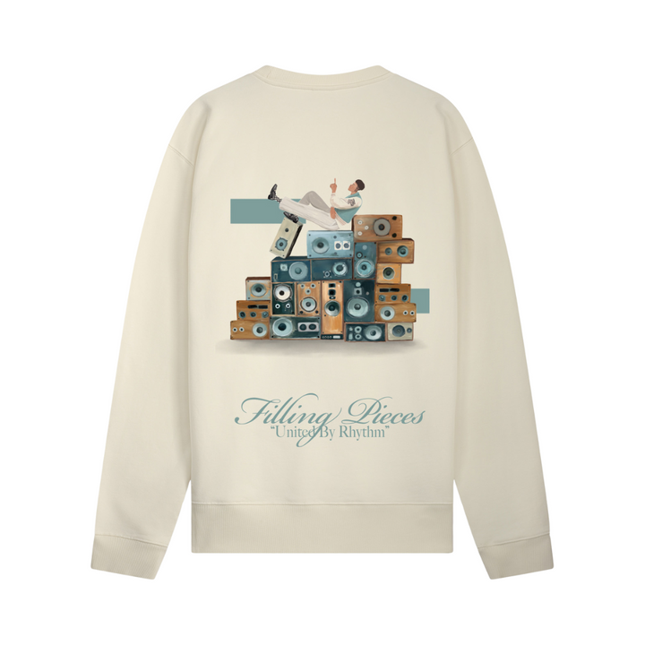 Speaker Wall Sweatshirt - Antique White