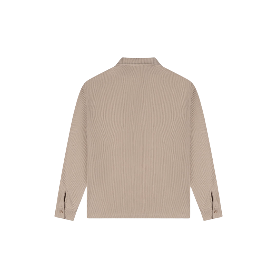 Ribbed Longsleeve Shirt - Sand