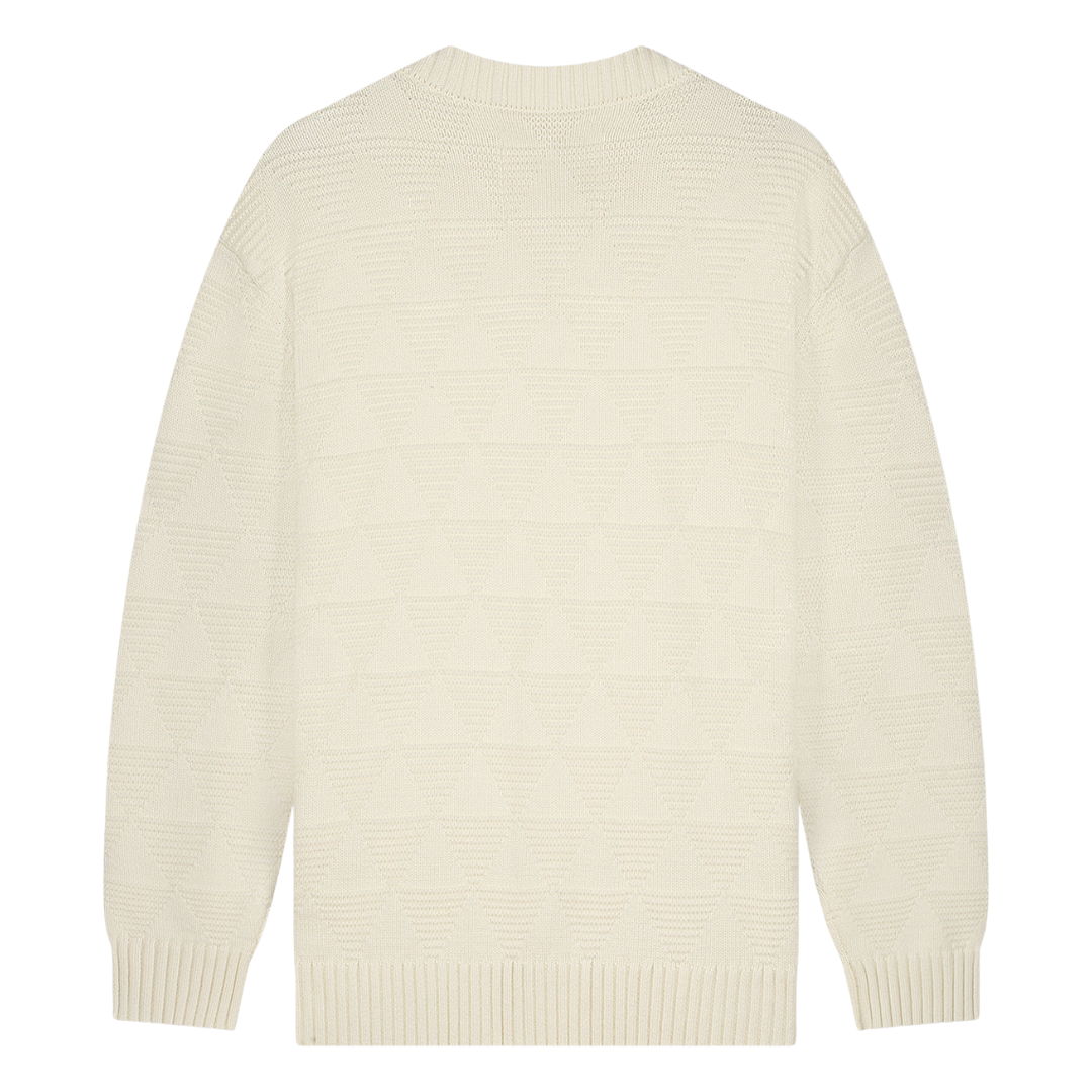 Varsety Cardigan - Antique White