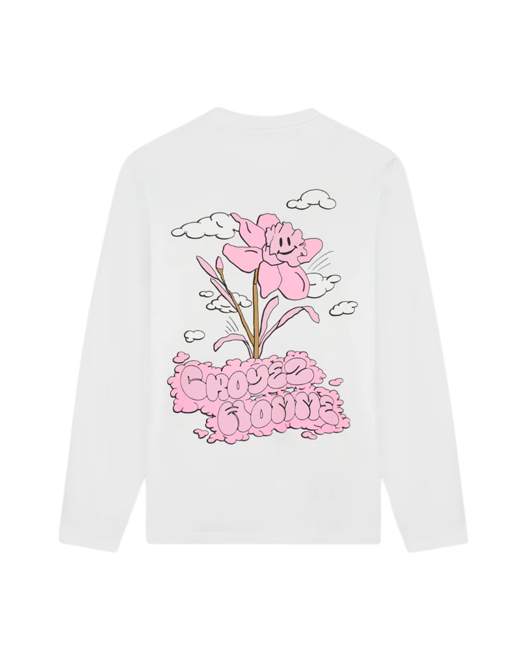 Fleur Heureuse Longsleeve - White