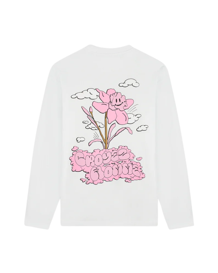 Fleur Heureuse Longsleeve - White