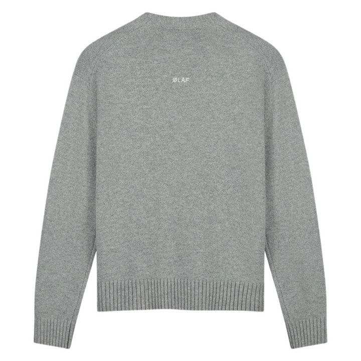 Essential Knitted Crewneck - Heather Grey