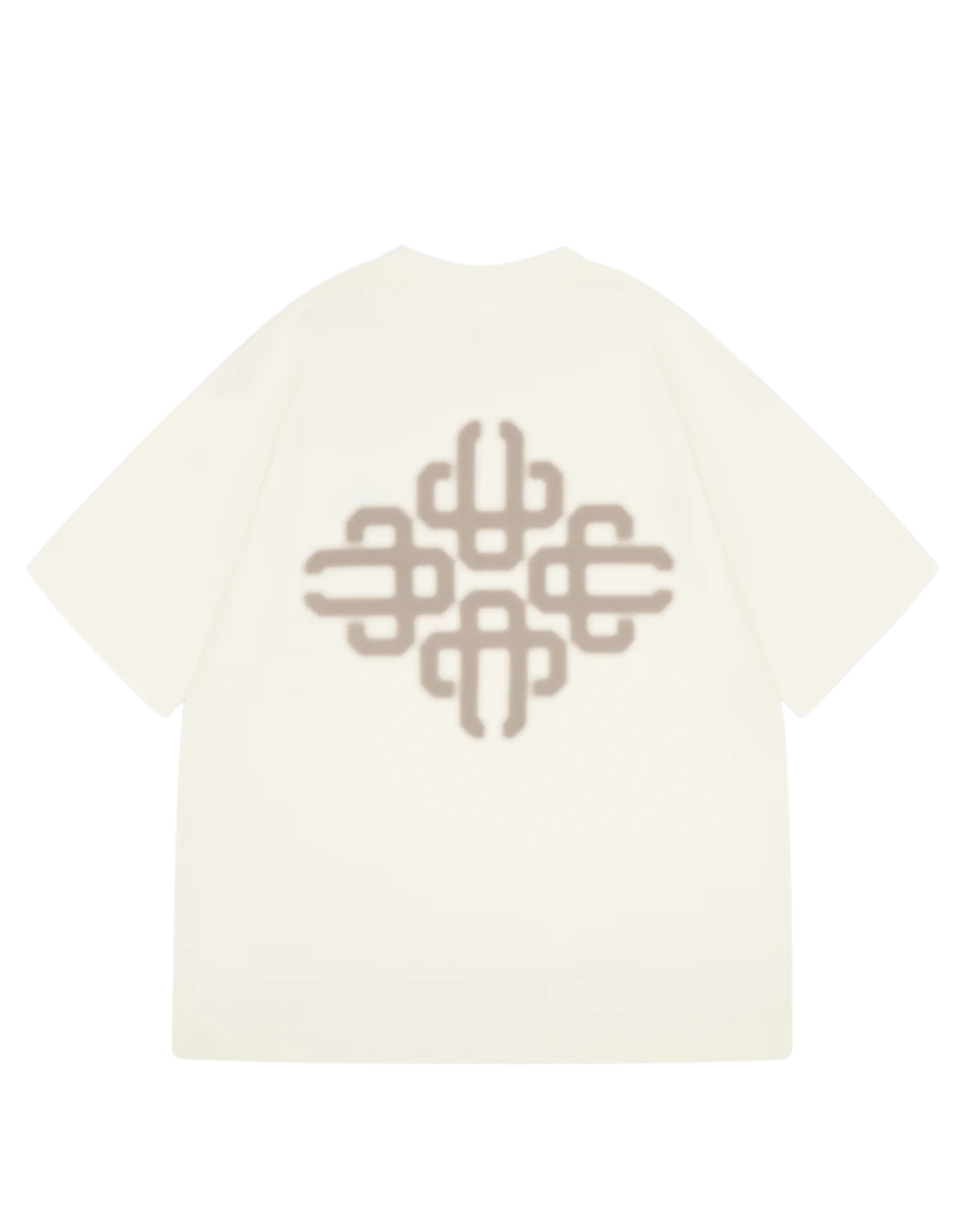 Blurred Graphic Emblem T-shirt - Offwhite