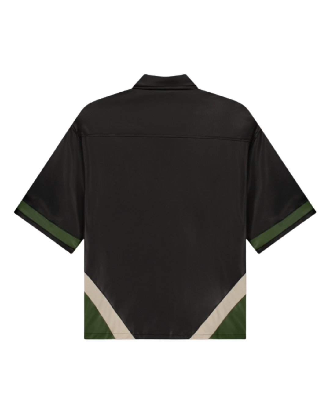 Logo Leather Shirt - Black